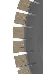 TW6216 Three-step (20) Type Segments and Blades for Granite